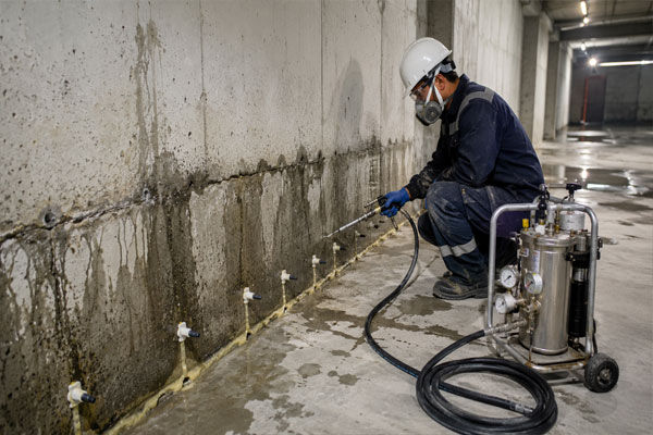 PU Grouting for Basement Leakage